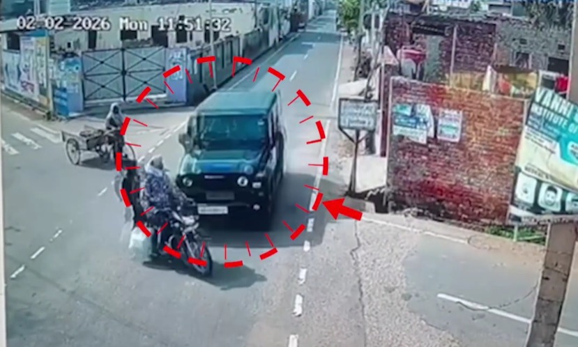 Dhuri Hasanpur Deadly Thar-Bike Crash Caught on CCTV