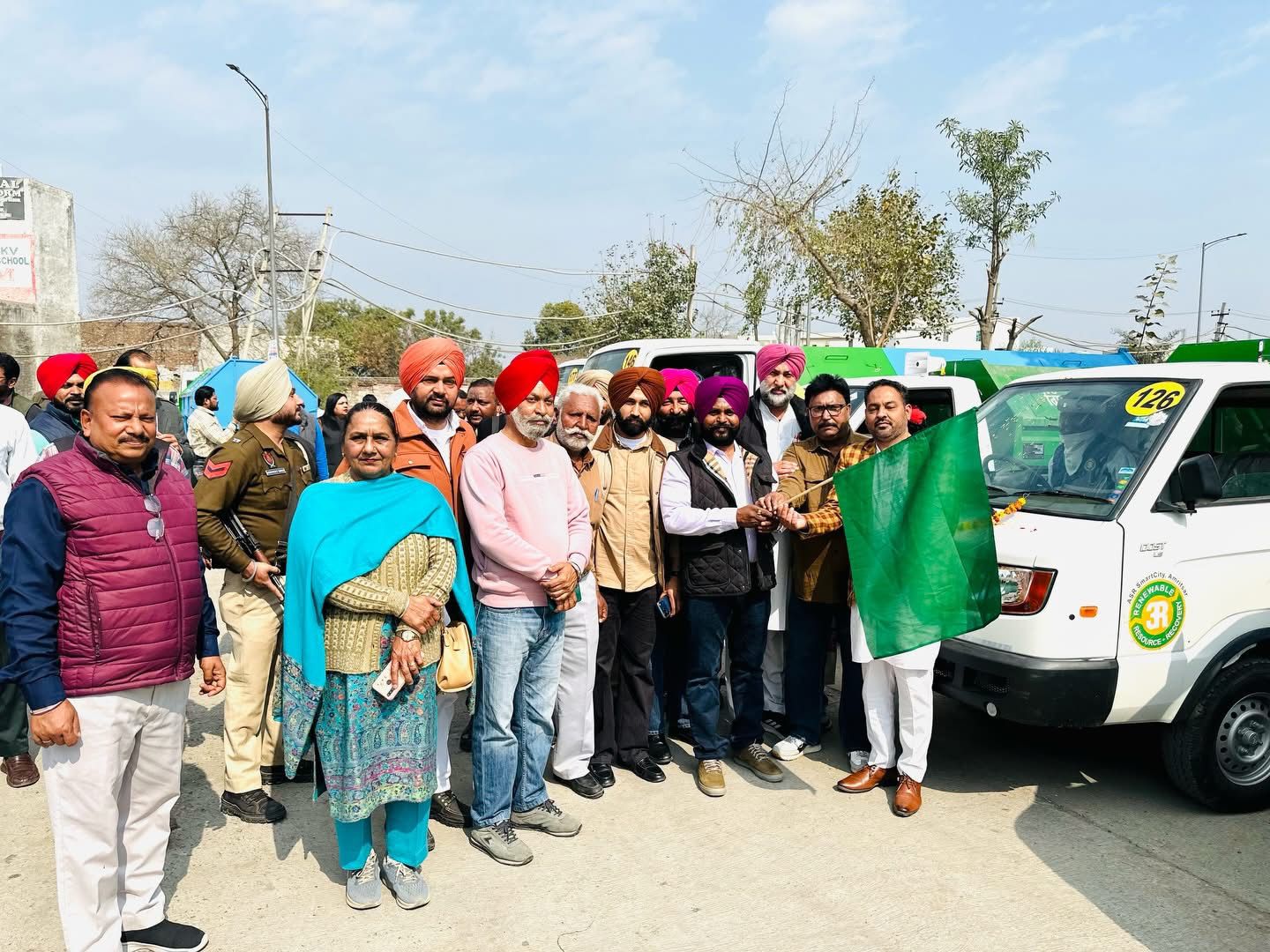 Jasbir Singh Sandhu Launches 12 Garbage Vehicles
