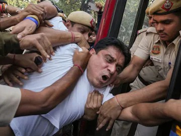 Uday Bhanu Chib Held Over AI Summit Protest