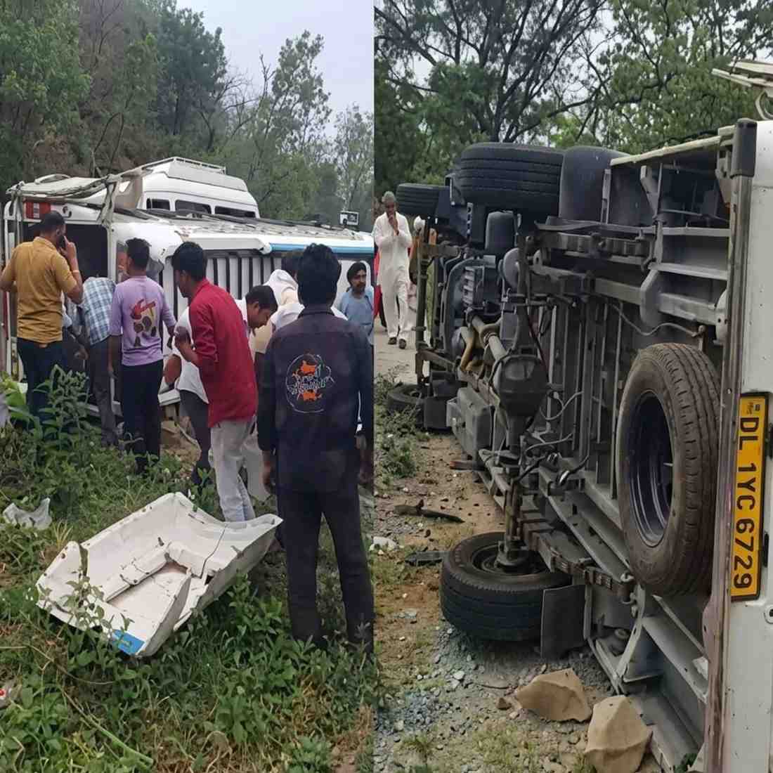 Naina Devi Tempo Accident 15 Devotees Injured