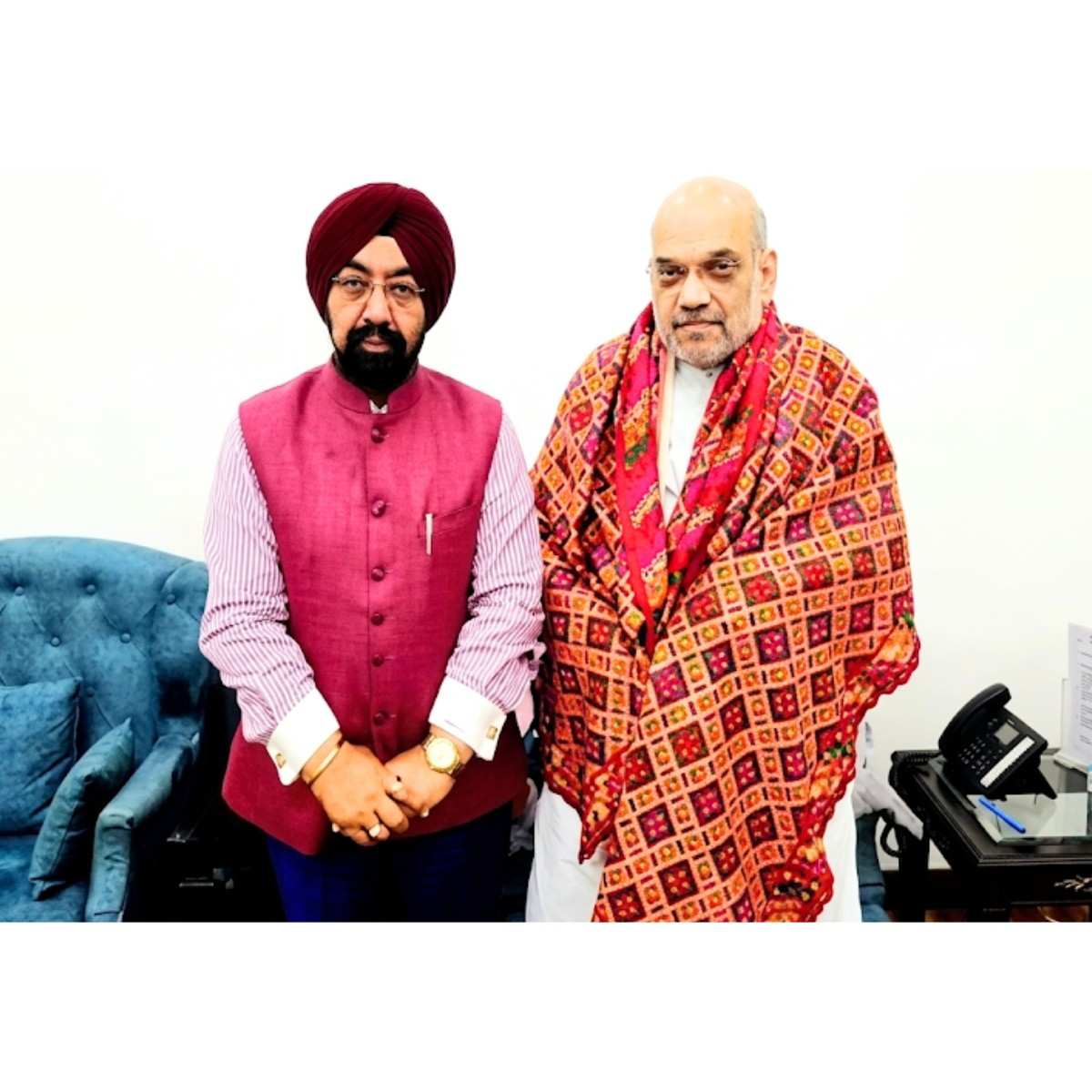 Vikramjit Sahney Amit Shah Meeting on Punjab Issues