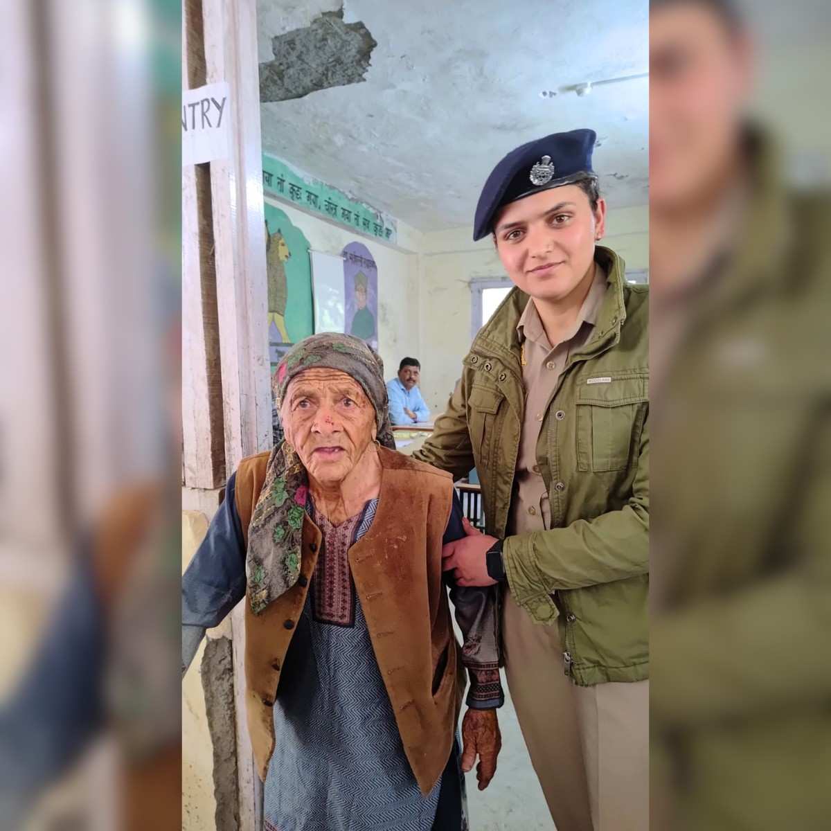 102-Year-Old Padi Devi Votes in Shimla Inspiring Moment