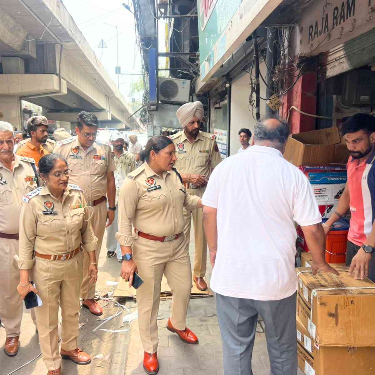 Amritsar Traffic Encroachment Drive Conducted Across Markets