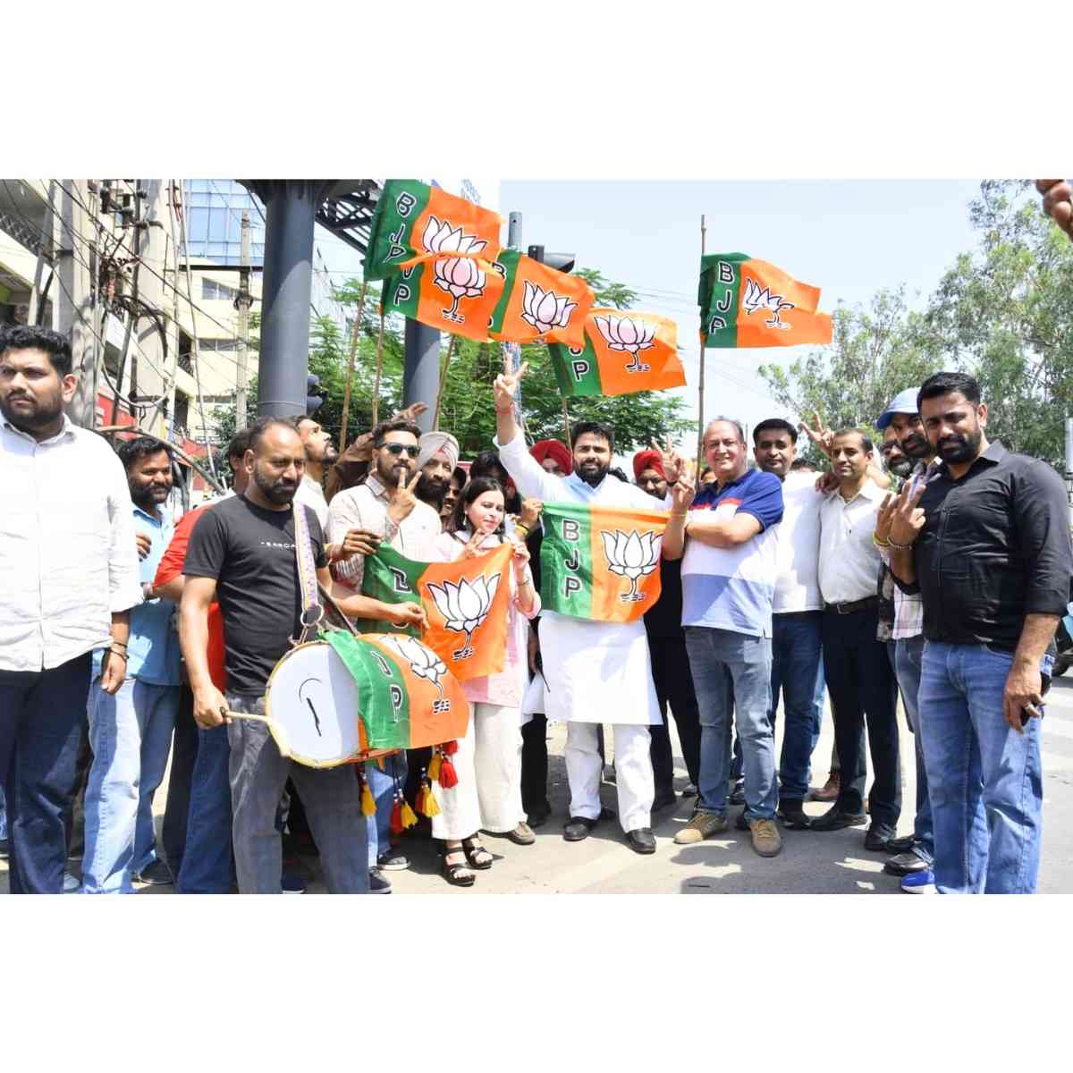 BJP Amritsar North Celebrates West Bengal Election Win