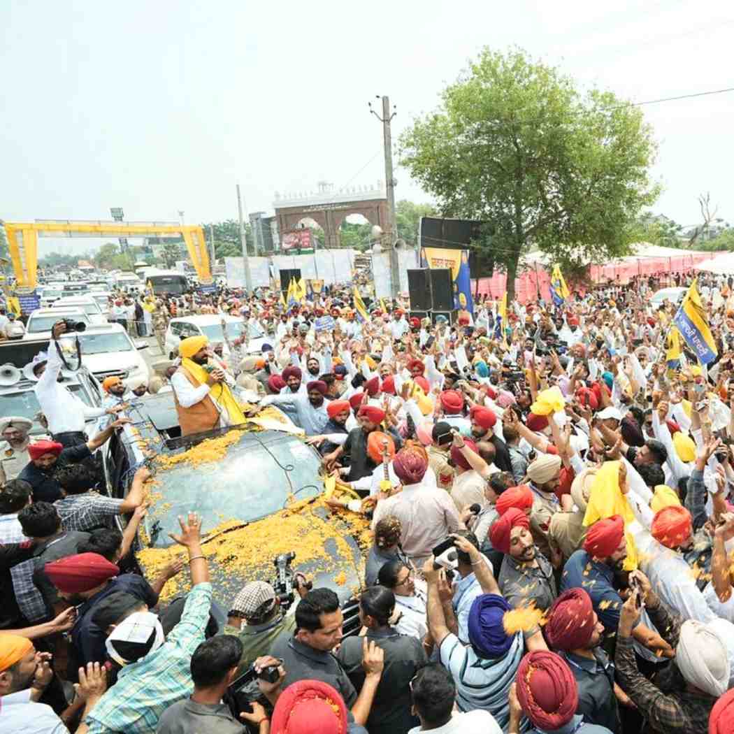 Bhagwant Mann Shukrana Yatra Reaches Amritsar