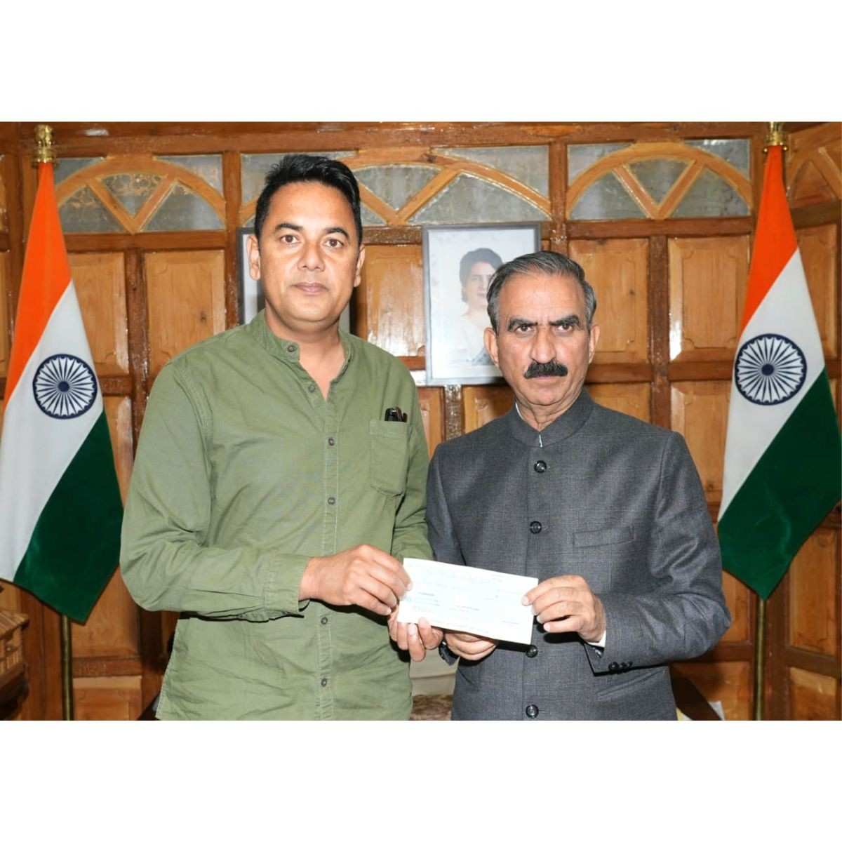 CM Relief Fund Donation Himachal by MLA Bablu