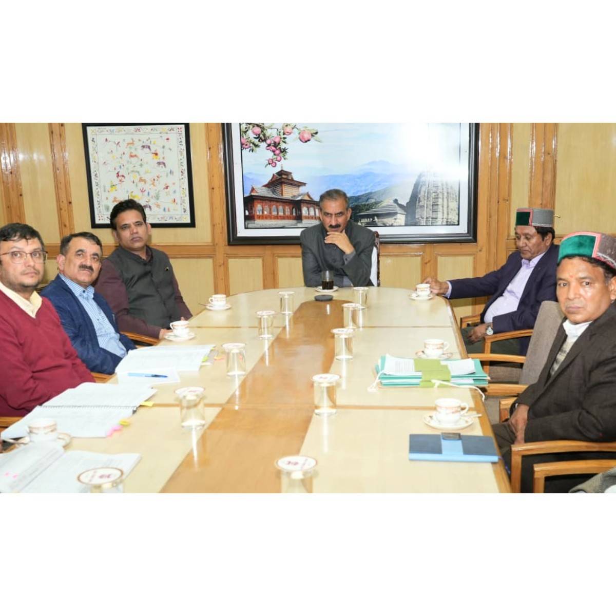 CM Sukhu Chairs Disaster Risk Review Meeting in Shimla