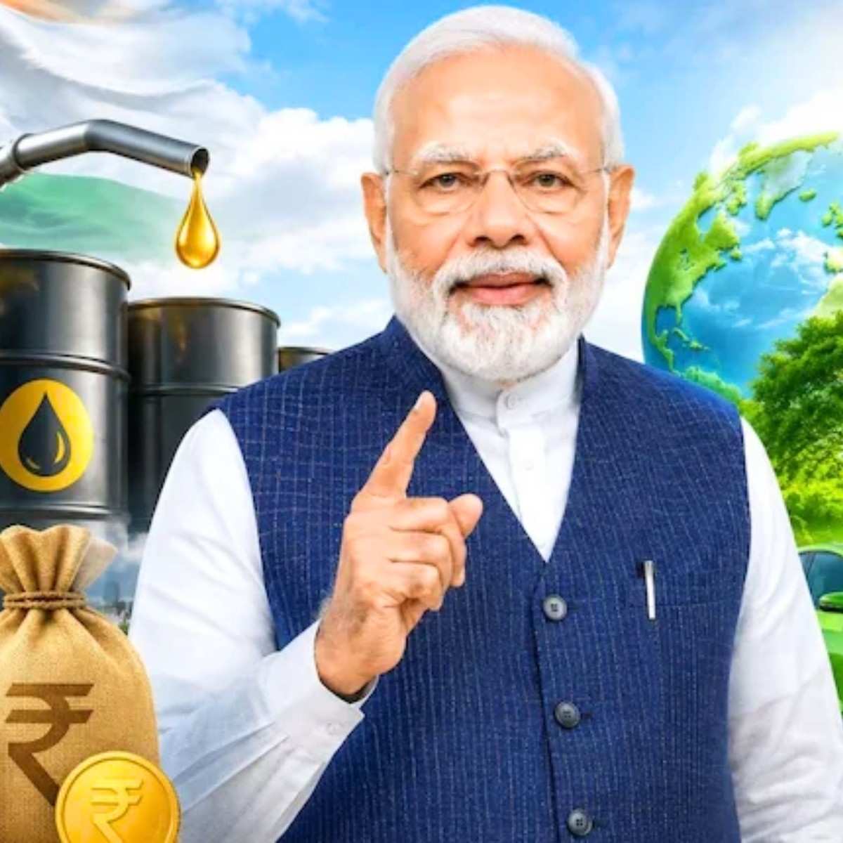 PM Modi Economic Appeal on Spending and Fuel Use