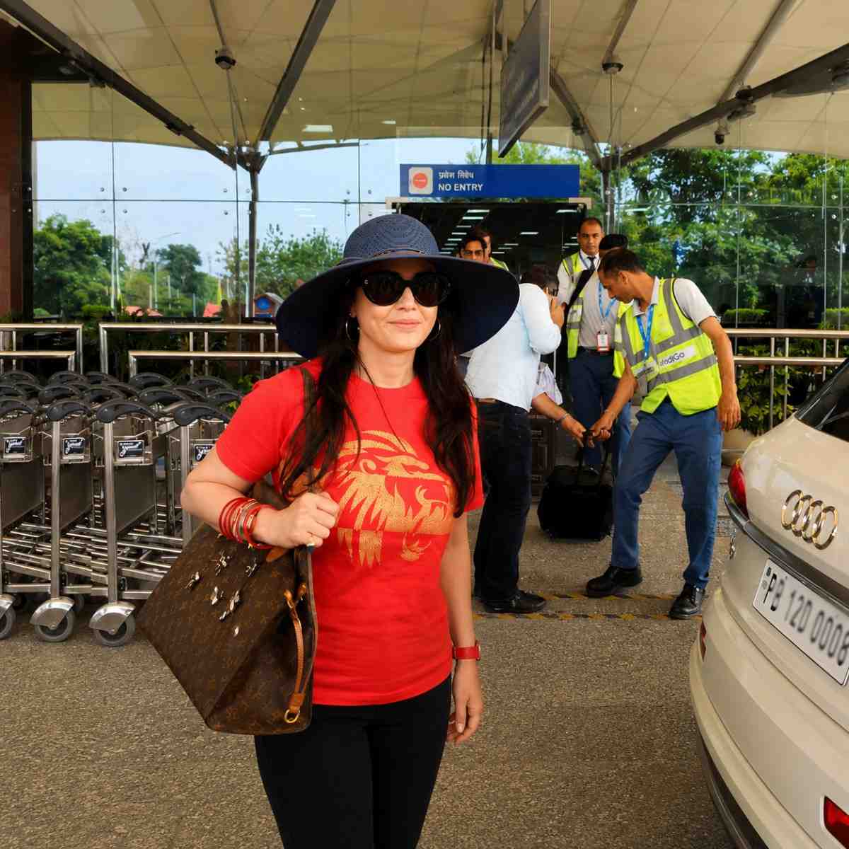 Preity Zinta Reaches Dharamshala for IPL Clash