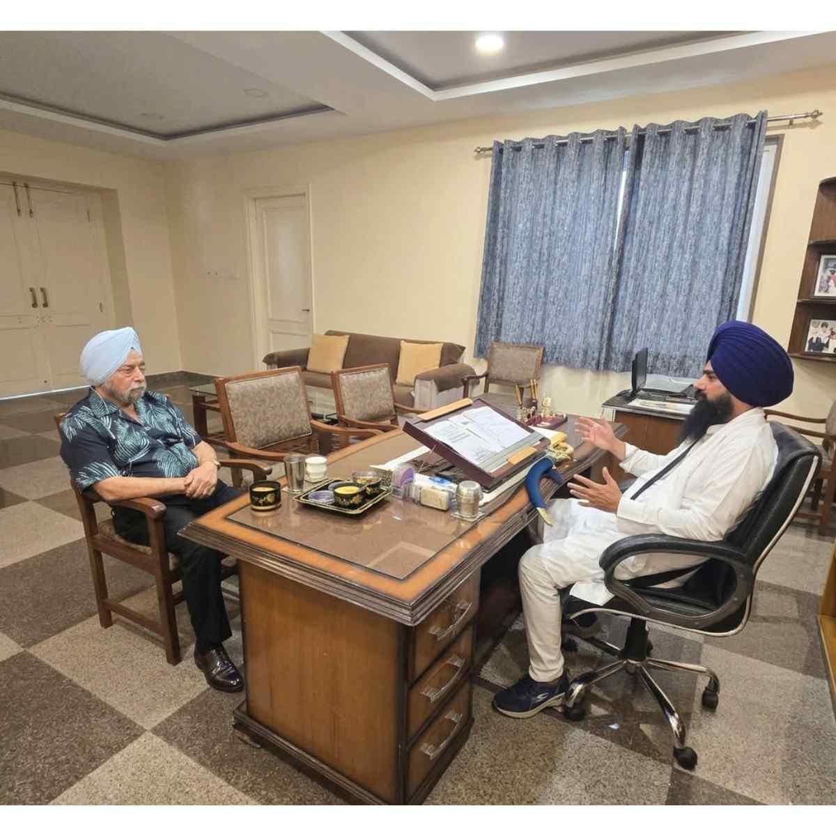 RS Sodhi Meets Jathedar Over Sikh Law Controversy