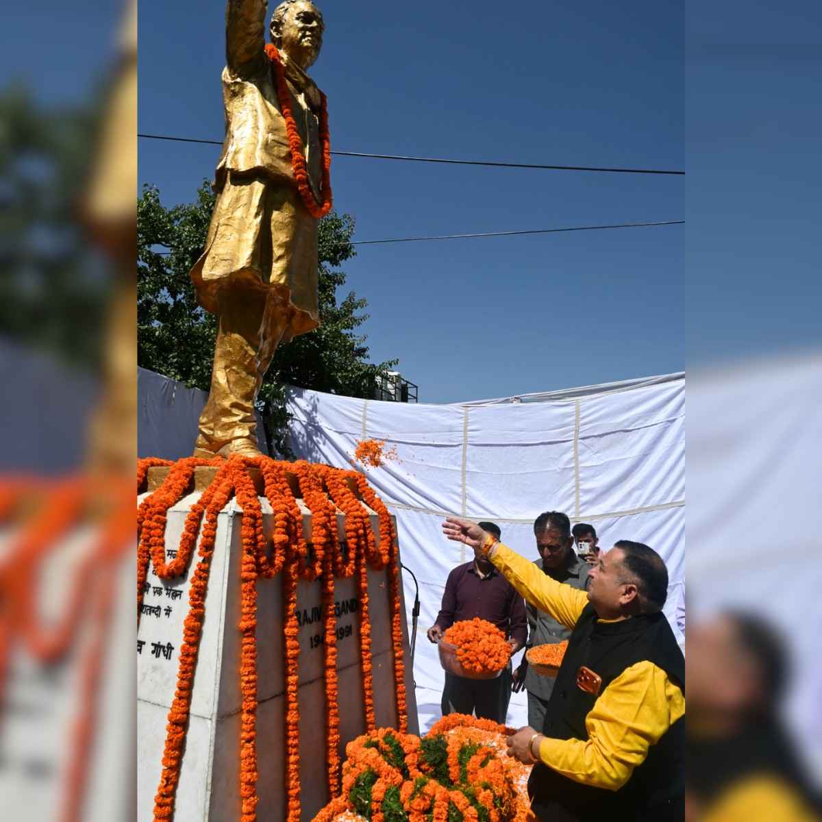 Rajiv Gandhi Remembered in Shimla with Floral Tributes