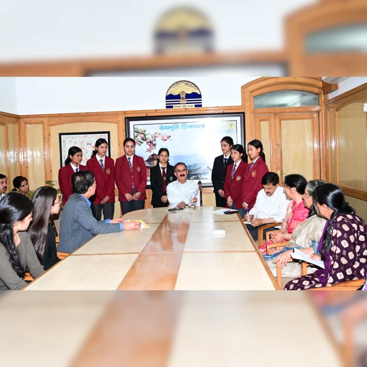 Tribal Students Meet CM Sukhu Education Push in HP