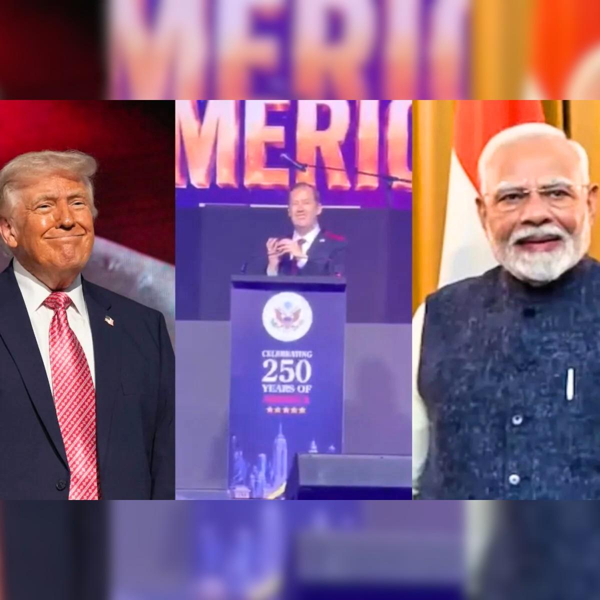 Trump Says “I Love Modi” During Delhi US Event