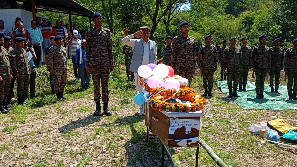 Young Soldier Laid to Rest in Hamirpur With Honors