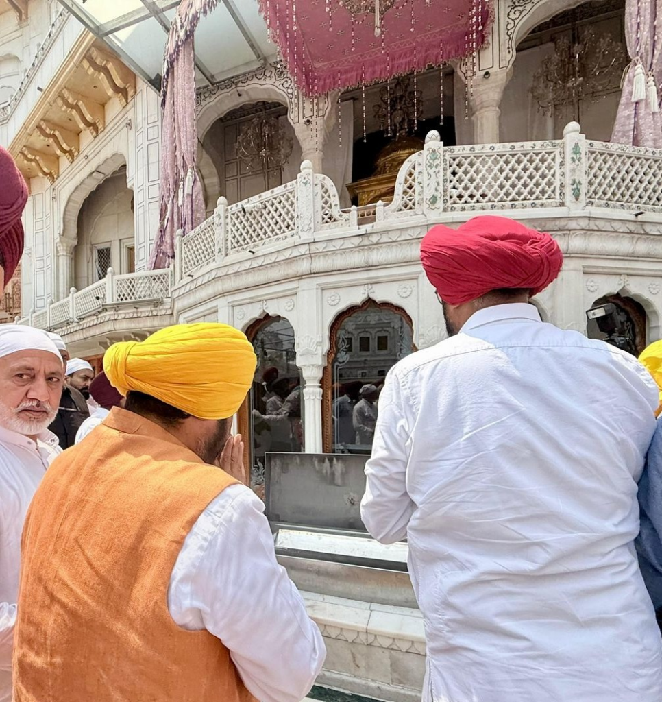 Bhagwant Mann Shukrana Yatra at Golden Temple