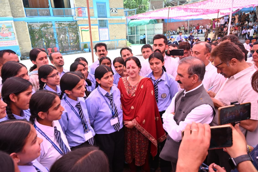 CM Sukhu Interacts with Students at Nerwa School Shimla