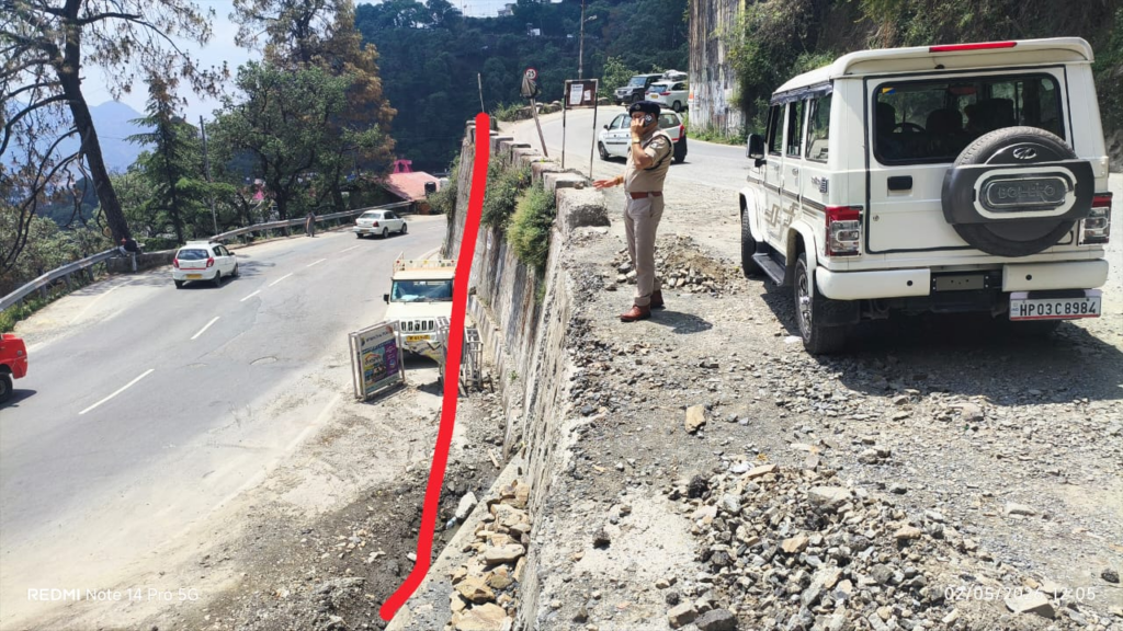 Shimla MLA Crossing RCC Danga Work Sparks Safety Alert