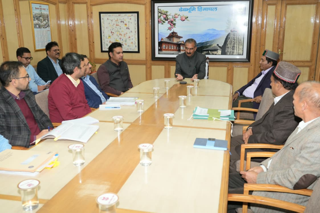 CM Sukhu Chairs Disaster Risk Review Meeting in Shimla