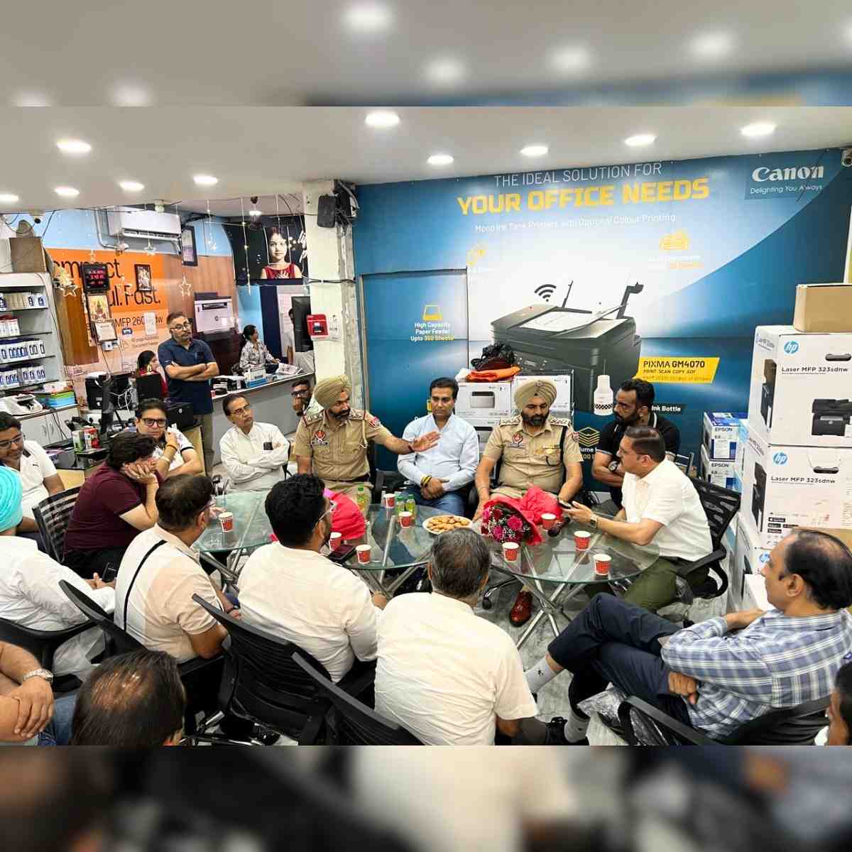 Amritsar Traders Security Meeting Safety Assurance Drive