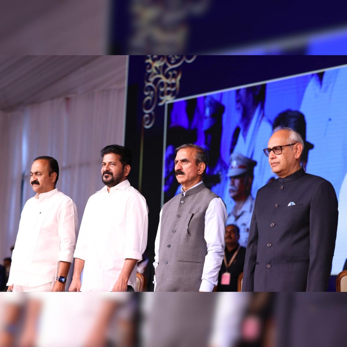 CM Sukhu Congratulates DK Shivakumar on Oath Ceremony