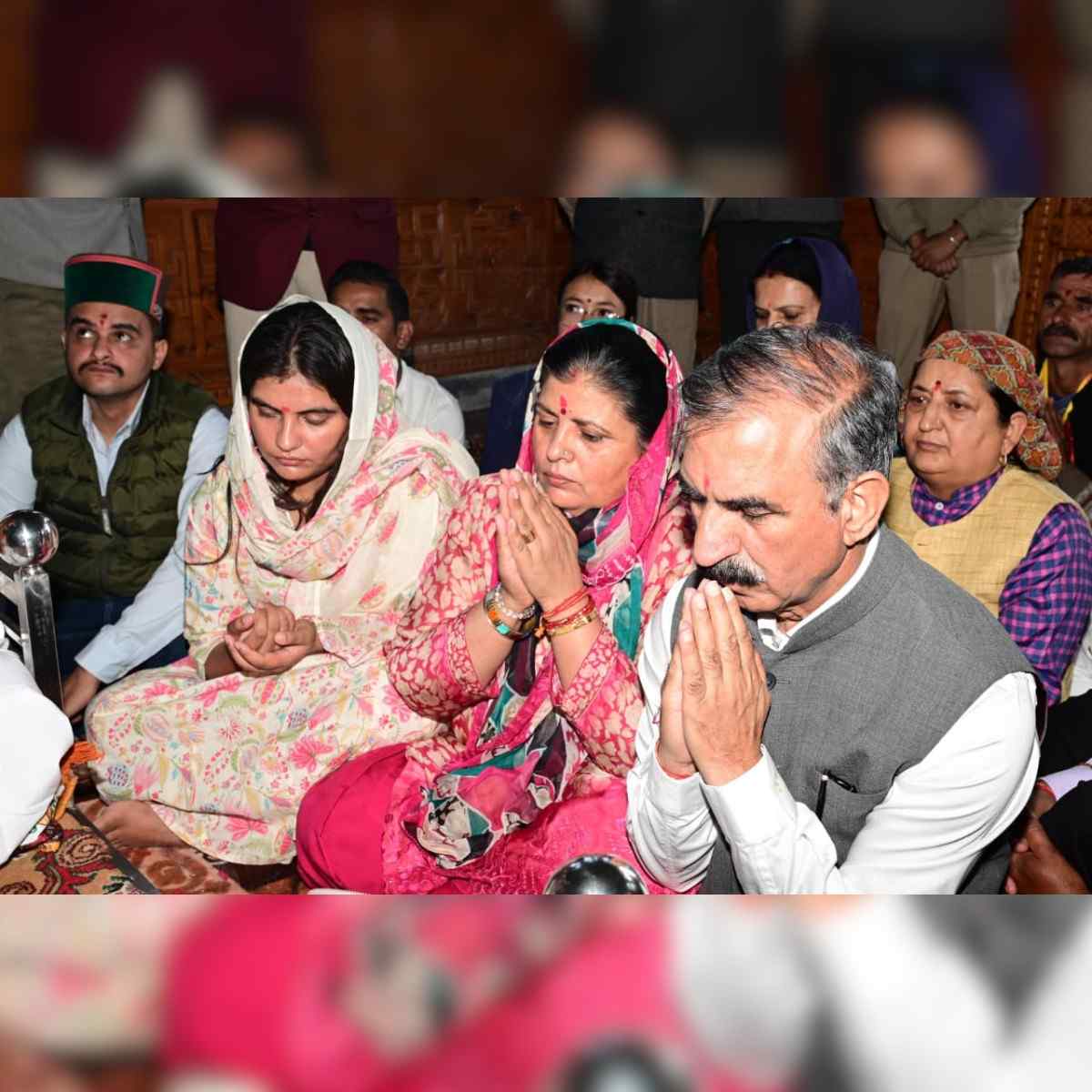 CM Sukhu Visits Hatu Mata Temple in Shimla