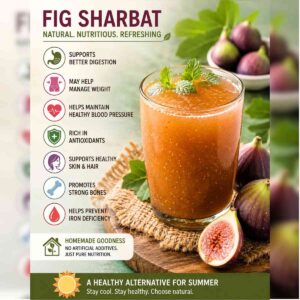 Fig Sharbat Benefits for Digestion, Skin and Bone Health