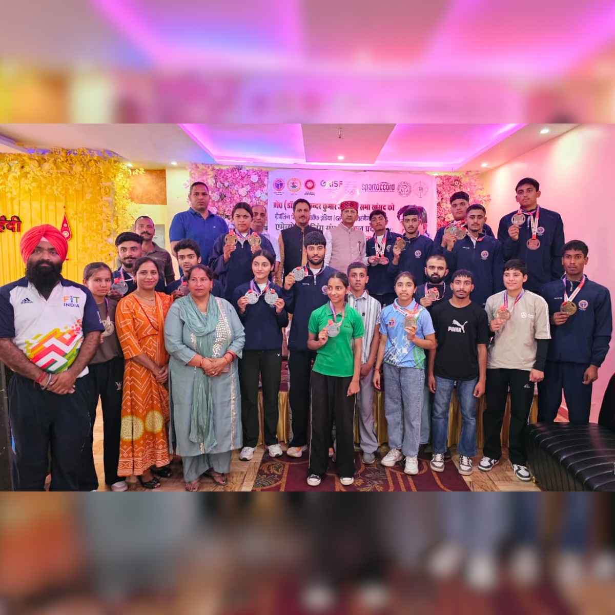 Grappling Federation of India Chairman Gets Grand Welcome