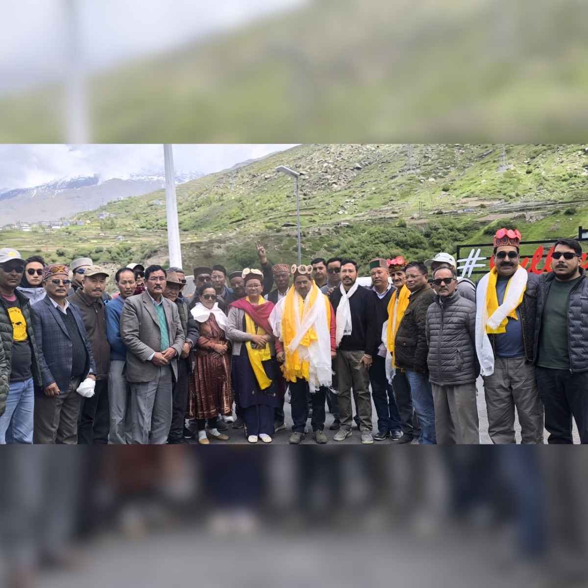 Kewal Singh Pathania Arrives at Atal Tunnel to Warm Welcome