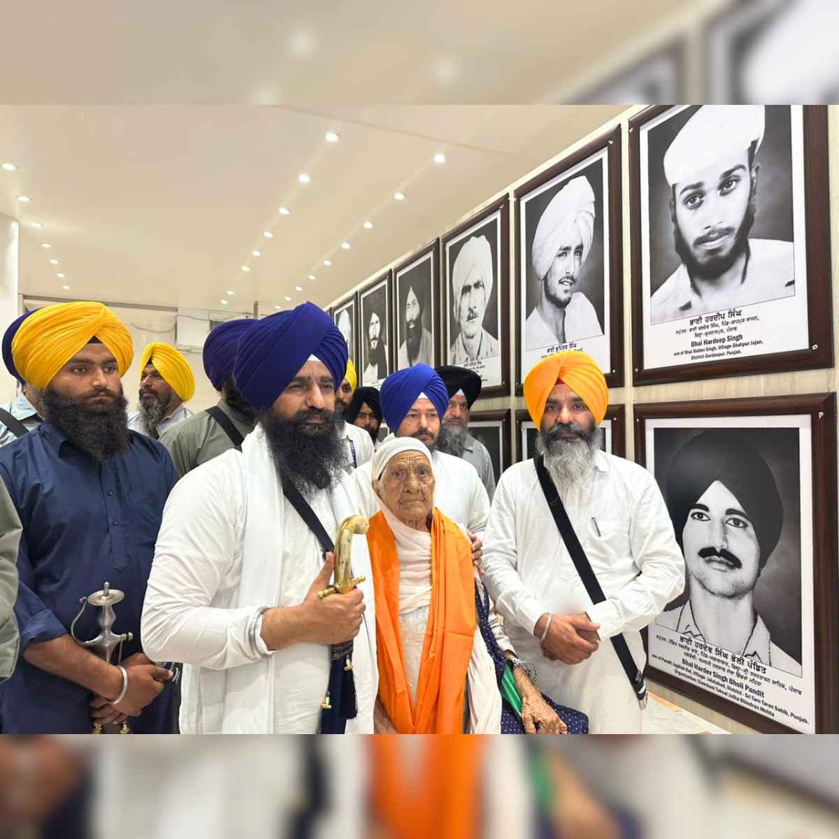 Mother Visits Martyrs’ Gallery at Sri Darbar Sahib