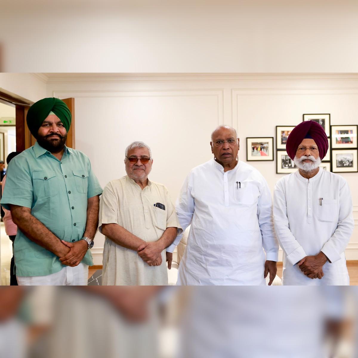 Punjab Congress MPs Meet Mallikarjun Kharge Delhi Meet