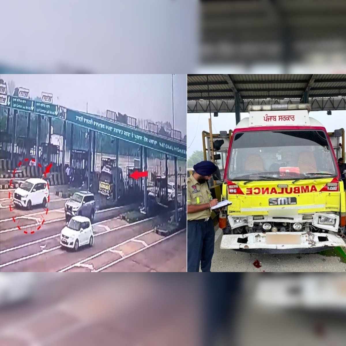 Punjab Governor Convoy Accident Near Samrala Toll Plaza