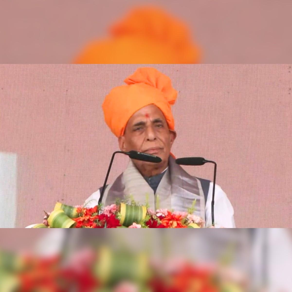 Rajnath Singh Inaugurates Maharana Pratap Statue Agra