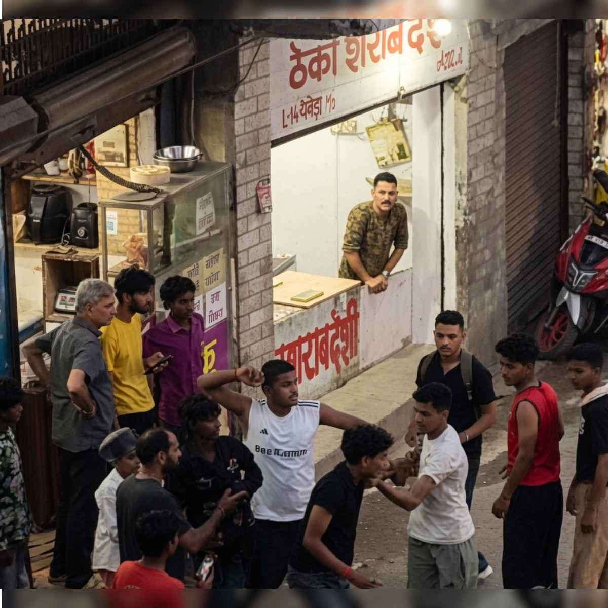 Youth Clash Near Vishwakarma Temple Mandi Viral Video